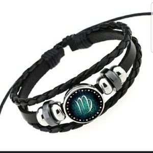 Leather Virgo bracelet